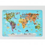 Medinė dėlionė vaikams | 48 detalės | Pasaulio žemėlapis | Puzzle | Classic World CW40017